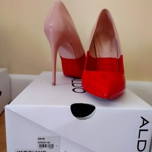 Aldo "Stessy" size 7.5 Red/Cream